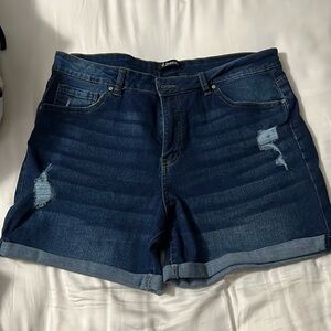 Dark wash Jean Shorts